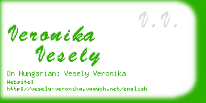veronika vesely business card